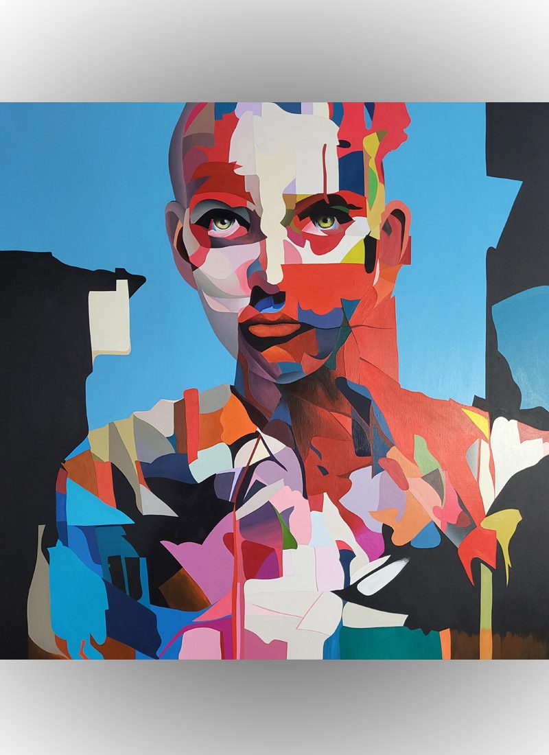 Shadows of Anxiety original acrylic painting by Paul Kneen