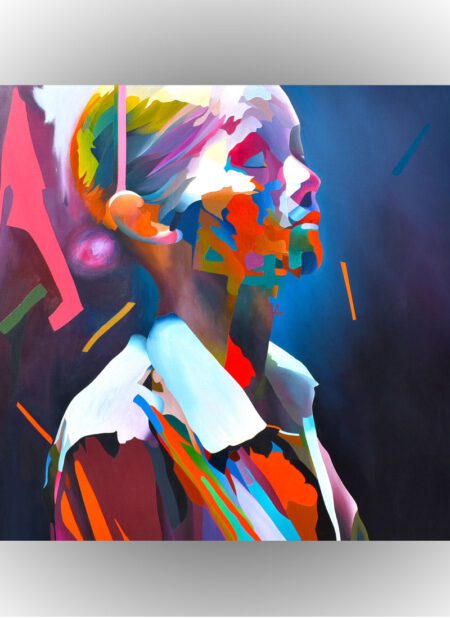 The Will to Overcome original acrylic and spraypaint painting by Paul Kneen