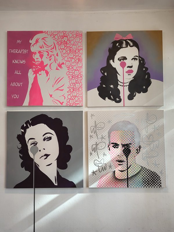 A selection of teardrop style stencils by Pure Evil