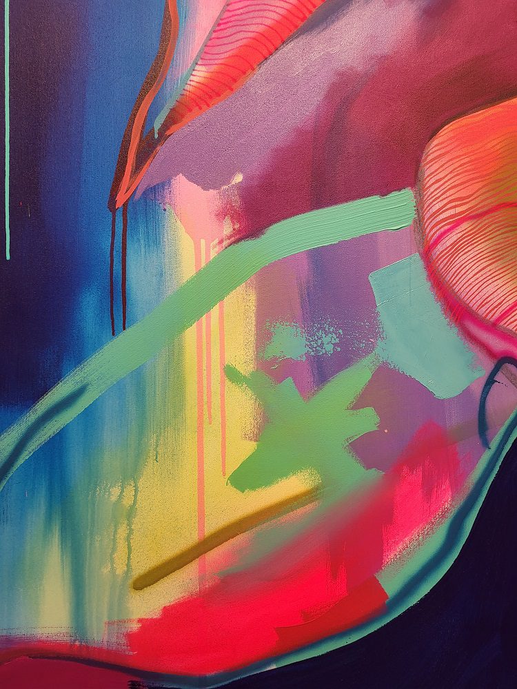 Close up detail of Tim Fowler's paintings Close up detail of Tim Fowler's paintings