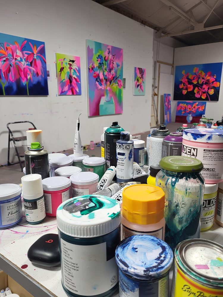 Tim Fowler's new art studio has the space to create on a larger scale Tim Fowler's new art studio has the space to create on a larger scale