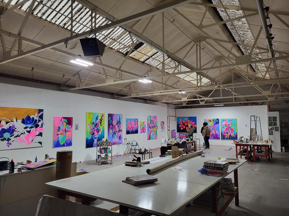 The increased space of Tim Fowler's new art studio has allowed him to push the boundaries of his work Tim Fowler's new art studio