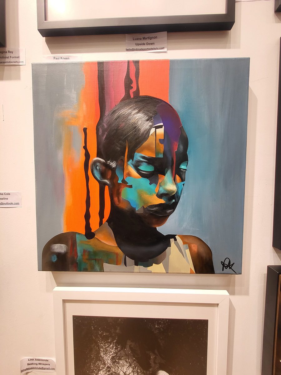 'Broken Promise' my painting for the Shine exhibition Painting by Paul Kneen for Shine exhibition