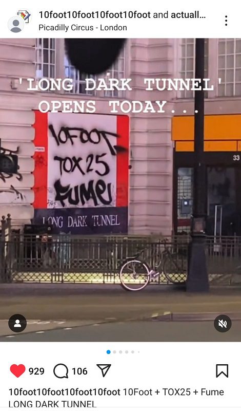 10Foot alludes to location of secret London exhibition