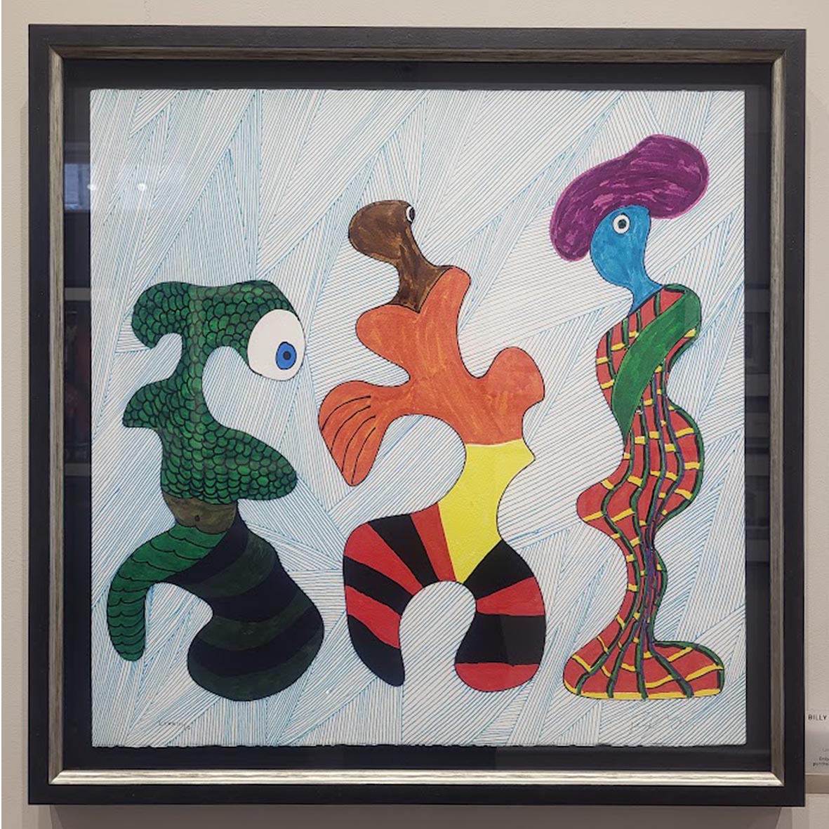 An abstract painting by Billy Connolly An abstract painting by Billy Connolly