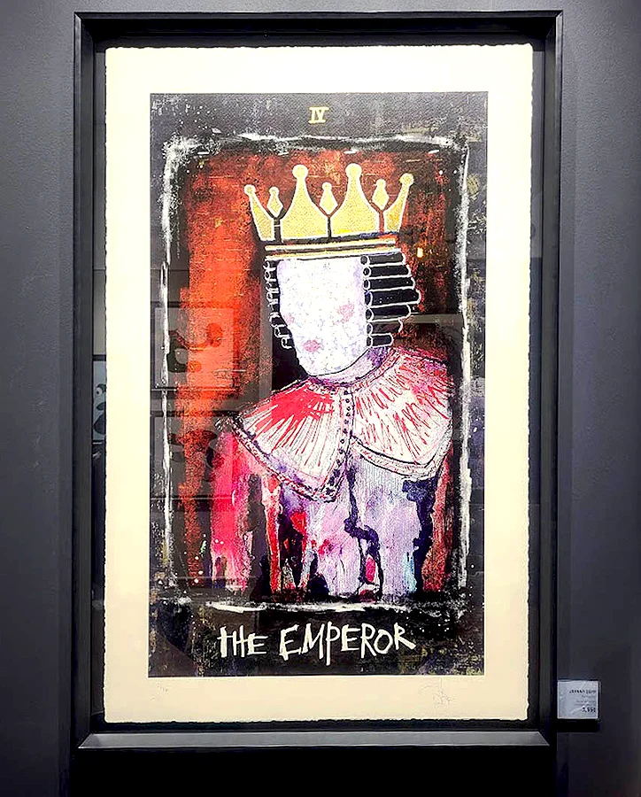 Artwork by Johnny Depp displayed at Castle Fine Art gallery