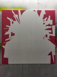 Protection abstract portrait painting stage 1 Protection abstract portrait painting stage 1
