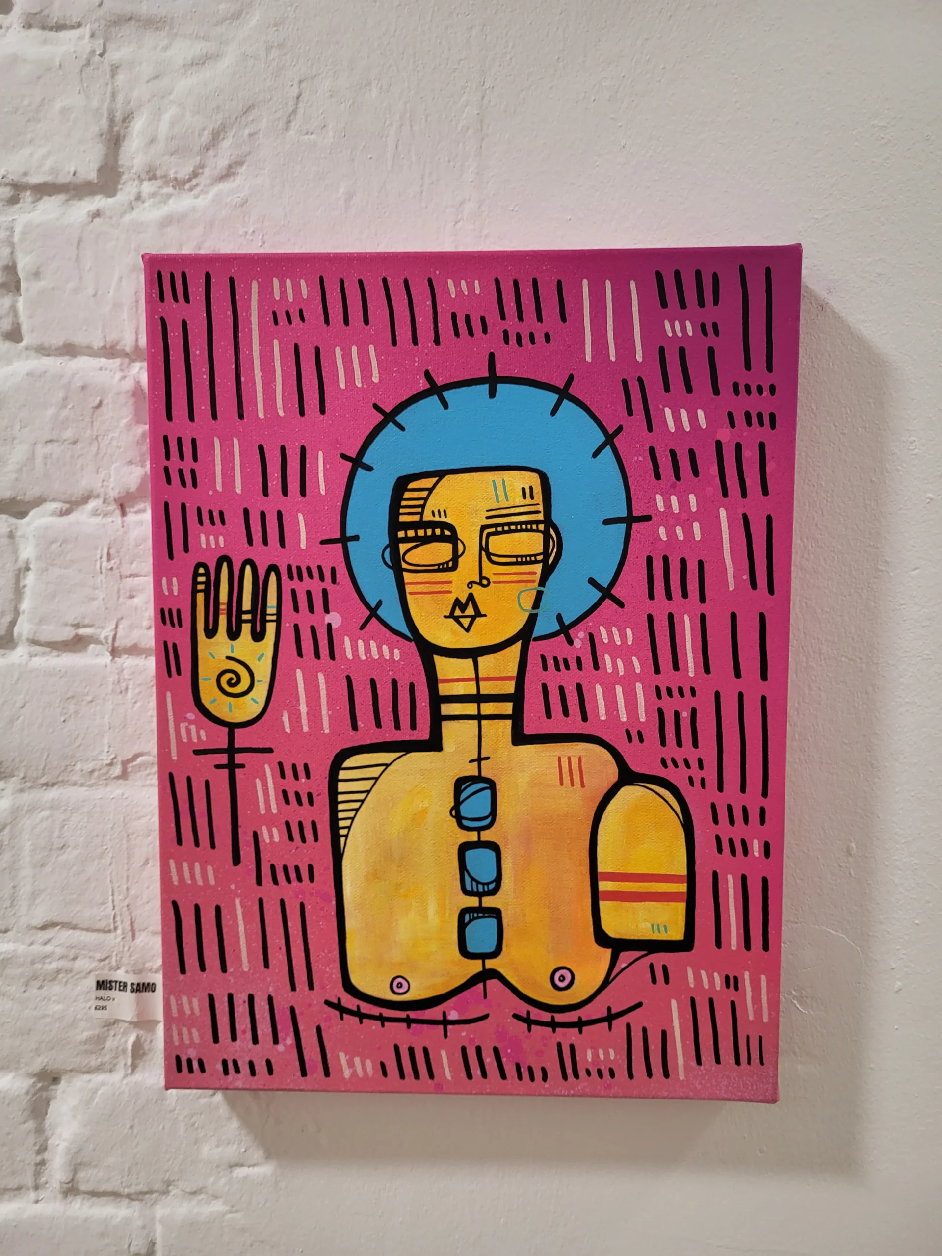 Mister Samo painting at Edit Gallery