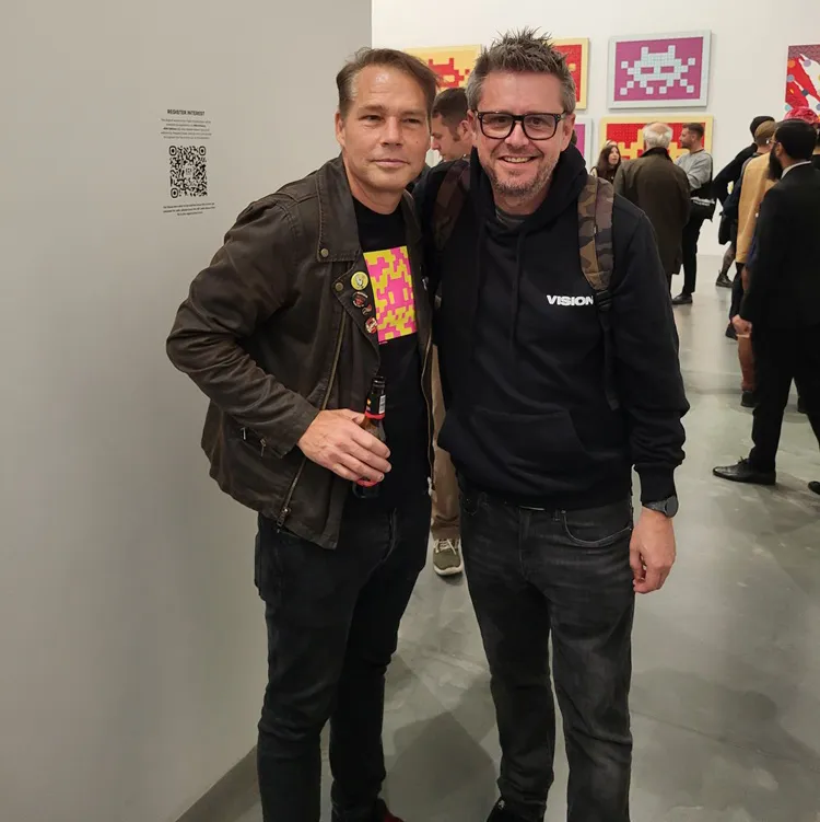 Shepard Fairey and Paul Kneen at Newport Street Gallery