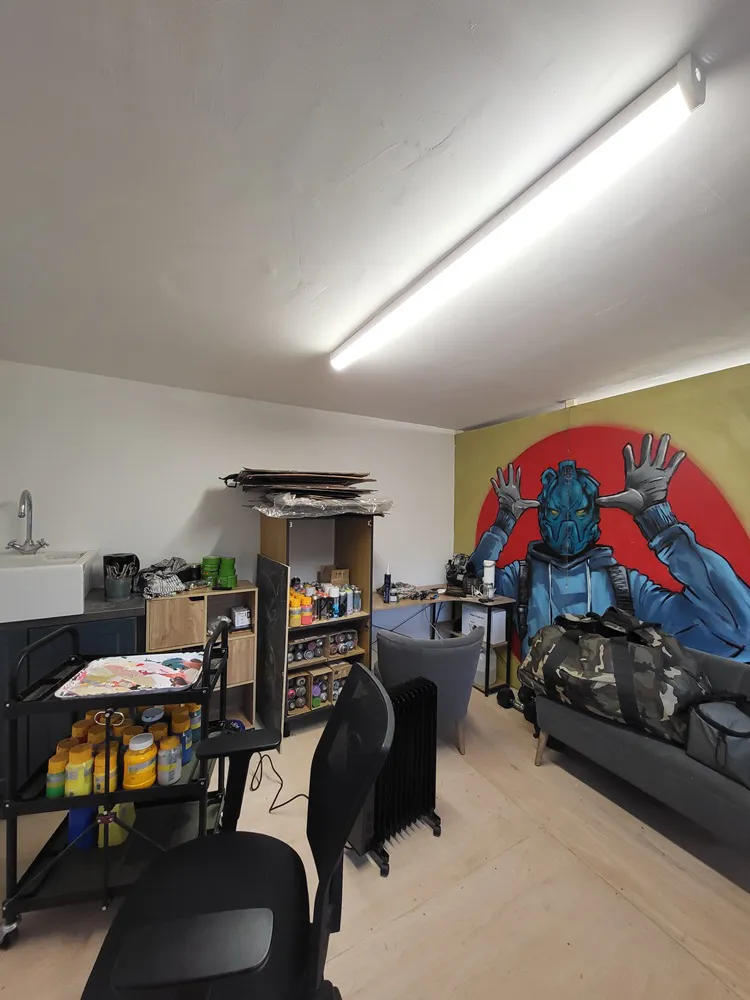 inside of my art studio