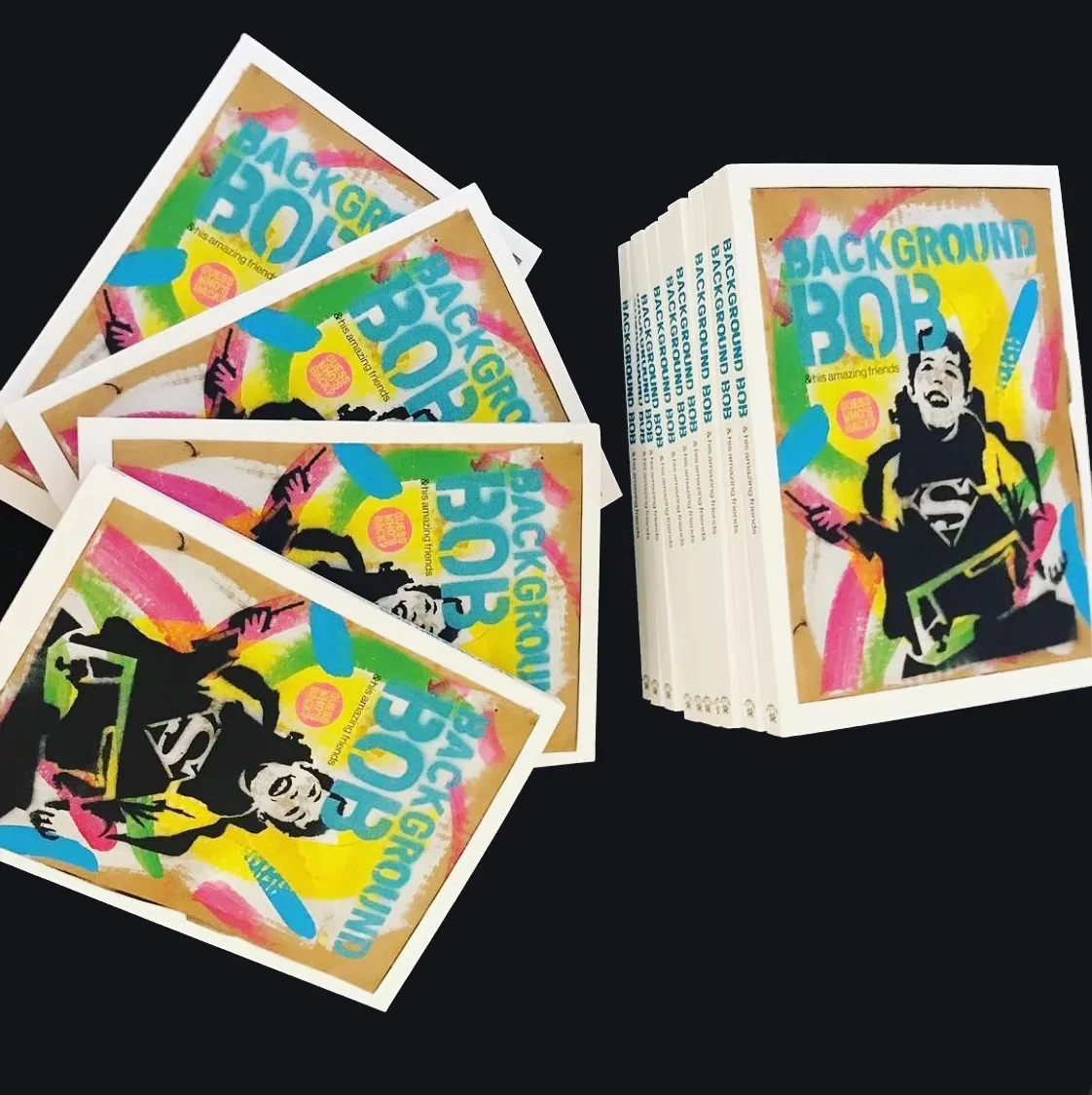 Background Bob books featuring the work of collaborating artists