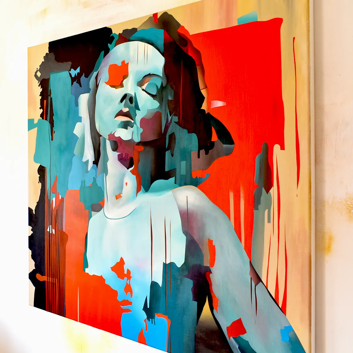 not-every-storm-is-loud-abstract-portrait-painting-side profile